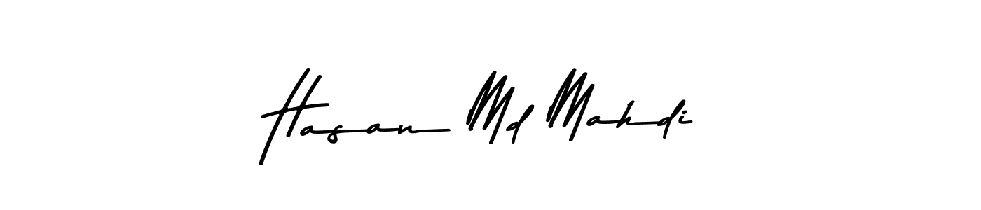 Design your own signature with our free online signature maker. With this signature software, you can create a handwritten (Asem Kandis PERSONAL USE) signature for name Hasan Md Mahdi. Hasan Md Mahdi signature style 9 images and pictures png