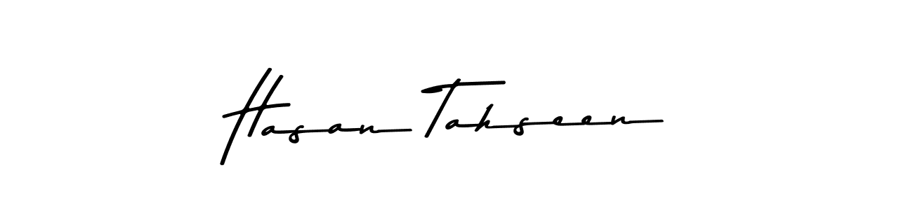 Make a beautiful signature design for name Hasan Tahseen. With this signature (Asem Kandis PERSONAL USE) style, you can create a handwritten signature for free. Hasan Tahseen signature style 9 images and pictures png