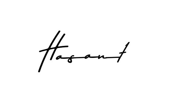 Make a beautiful signature design for name Hasant. With this signature (Asem Kandis PERSONAL USE) style, you can create a handwritten signature for free. Hasant signature style 9 images and pictures png