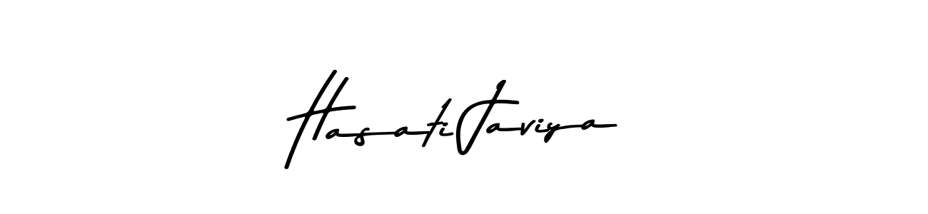 Hasati Javiya stylish signature style. Best Handwritten Sign (Asem Kandis PERSONAL USE) for my name. Handwritten Signature Collection Ideas for my name Hasati Javiya. Hasati Javiya signature style 9 images and pictures png