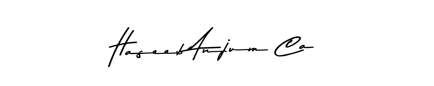 You should practise on your own different ways (Asem Kandis PERSONAL USE) to write your name (Haseeb Anjum Ca) in signature. don't let someone else do it for you. Haseeb Anjum Ca signature style 9 images and pictures png