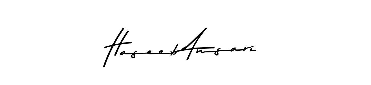 Make a beautiful signature design for name Haseeb Ansari. Use this online signature maker to create a handwritten signature for free. Haseeb Ansari signature style 9 images and pictures png