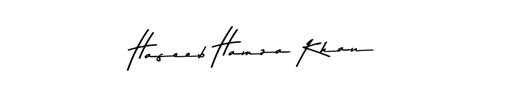 It looks lik you need a new signature style for name Haseeb Hamza Khan. Design unique handwritten (Asem Kandis PERSONAL USE) signature with our free signature maker in just a few clicks. Haseeb Hamza Khan signature style 9 images and pictures png