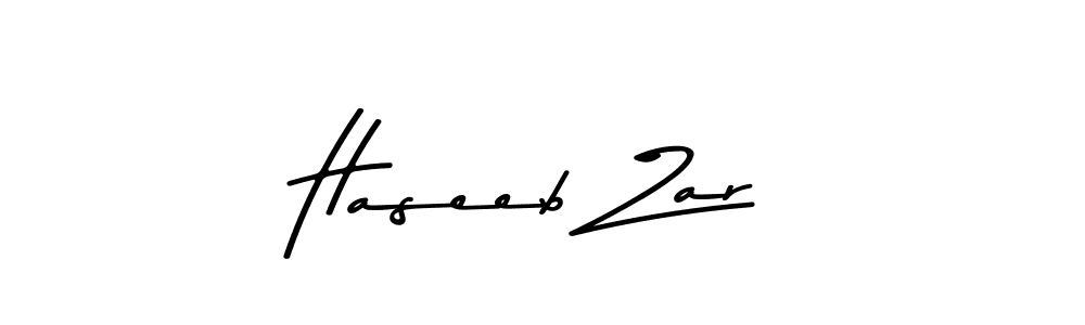 Create a beautiful signature design for name Haseeb Zar. With this signature (Asem Kandis PERSONAL USE) fonts, you can make a handwritten signature for free. Haseeb Zar signature style 9 images and pictures png