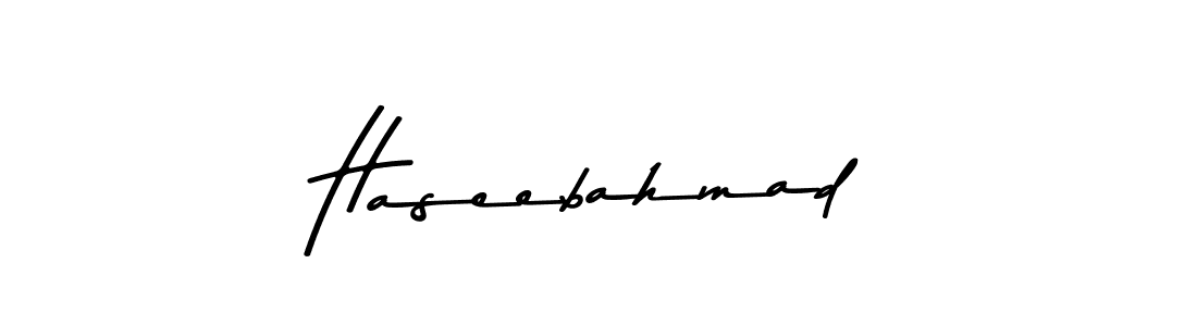 Make a short Haseebahmad signature style. Manage your documents anywhere anytime using Asem Kandis PERSONAL USE. Create and add eSignatures, submit forms, share and send files easily. Haseebahmad signature style 9 images and pictures png