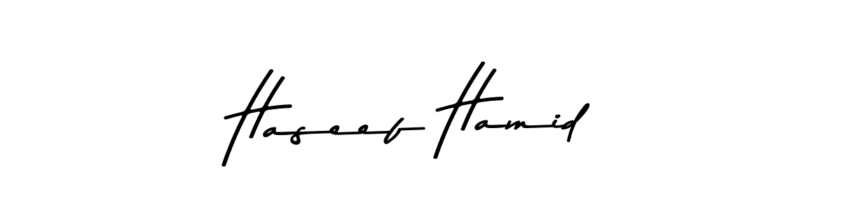 Make a beautiful signature design for name Haseef Hamid. With this signature (Asem Kandis PERSONAL USE) style, you can create a handwritten signature for free. Haseef Hamid signature style 9 images and pictures png