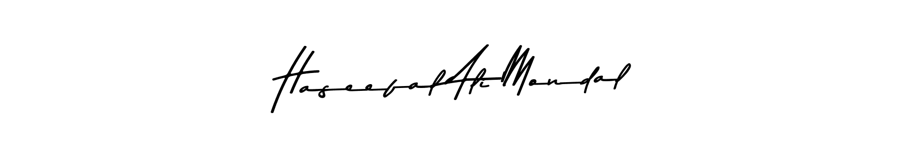 How to make Haseefal Ali Mondal name signature. Use Asem Kandis PERSONAL USE style for creating short signs online. This is the latest handwritten sign. Haseefal Ali Mondal signature style 9 images and pictures png