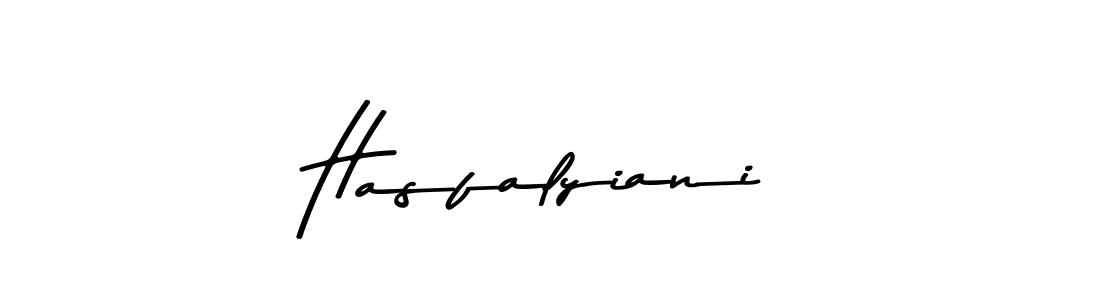 Hasfalyiani stylish signature style. Best Handwritten Sign (Asem Kandis PERSONAL USE) for my name. Handwritten Signature Collection Ideas for my name Hasfalyiani. Hasfalyiani signature style 9 images and pictures png