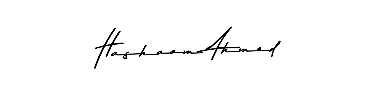 Asem Kandis PERSONAL USE is a professional signature style that is perfect for those who want to add a touch of class to their signature. It is also a great choice for those who want to make their signature more unique. Get Hashaam Ahmed name to fancy signature for free. Hashaam Ahmed signature style 9 images and pictures png
