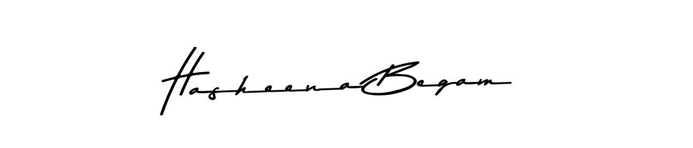 Design your own signature with our free online signature maker. With this signature software, you can create a handwritten (Asem Kandis PERSONAL USE) signature for name Hasheena Begam. Hasheena Begam signature style 9 images and pictures png