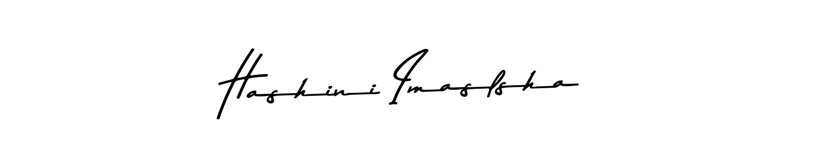 Design your own signature with our free online signature maker. With this signature software, you can create a handwritten (Asem Kandis PERSONAL USE) signature for name Hashini Imaslsha. Hashini Imaslsha signature style 9 images and pictures png