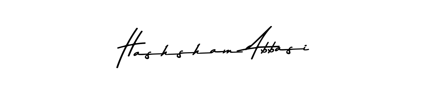 Make a beautiful signature design for name Hashsham Abbasi. With this signature (Asem Kandis PERSONAL USE) style, you can create a handwritten signature for free. Hashsham Abbasi signature style 9 images and pictures png