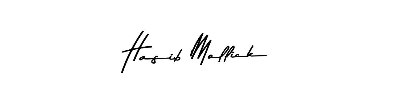 Make a beautiful signature design for name Hasib Mollick. With this signature (Asem Kandis PERSONAL USE) style, you can create a handwritten signature for free. Hasib Mollick signature style 9 images and pictures png