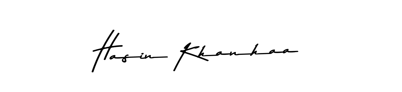 Hasin Khanhaa stylish signature style. Best Handwritten Sign (Asem Kandis PERSONAL USE) for my name. Handwritten Signature Collection Ideas for my name Hasin Khanhaa. Hasin Khanhaa signature style 9 images and pictures png