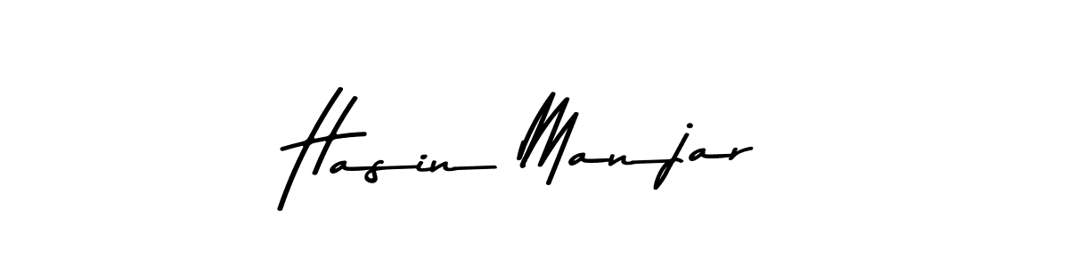 Create a beautiful signature design for name Hasin Manjar. With this signature (Asem Kandis PERSONAL USE) fonts, you can make a handwritten signature for free. Hasin Manjar signature style 9 images and pictures png