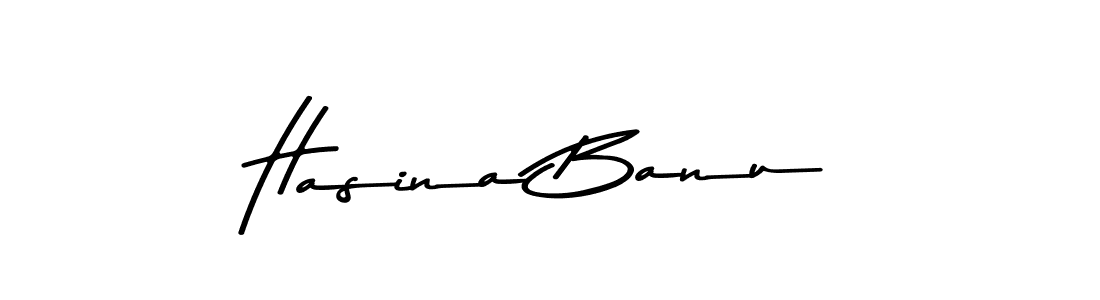 How to make Hasina Banu name signature. Use Asem Kandis PERSONAL USE style for creating short signs online. This is the latest handwritten sign. Hasina Banu signature style 9 images and pictures png