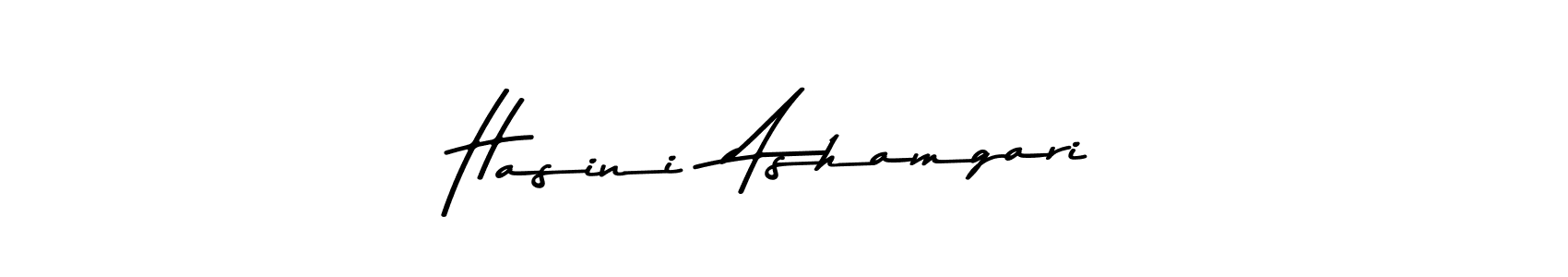 Make a beautiful signature design for name Hasini  Ashamgari. With this signature (Asem Kandis PERSONAL USE) style, you can create a handwritten signature for free. Hasini  Ashamgari signature style 9 images and pictures png