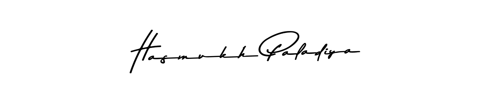 Design your own signature with our free online signature maker. With this signature software, you can create a handwritten (Asem Kandis PERSONAL USE) signature for name Hasmukh Paladiya. Hasmukh Paladiya signature style 9 images and pictures png