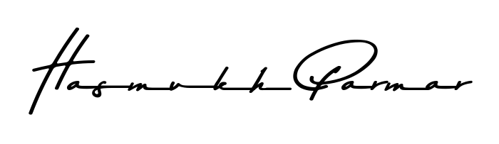 Make your name Hasmukh Parmar memorable on every contract using Asem Kandis PERSONAL USE autograph style. Instant transparent background export available. Hasmukh Parmar signature style 9 images and pictures png