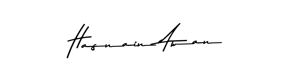 Make a beautiful signature design for name Hasnain Awan. Use this online signature maker to create a handwritten signature for free. Hasnain Awan signature style 9 images and pictures png