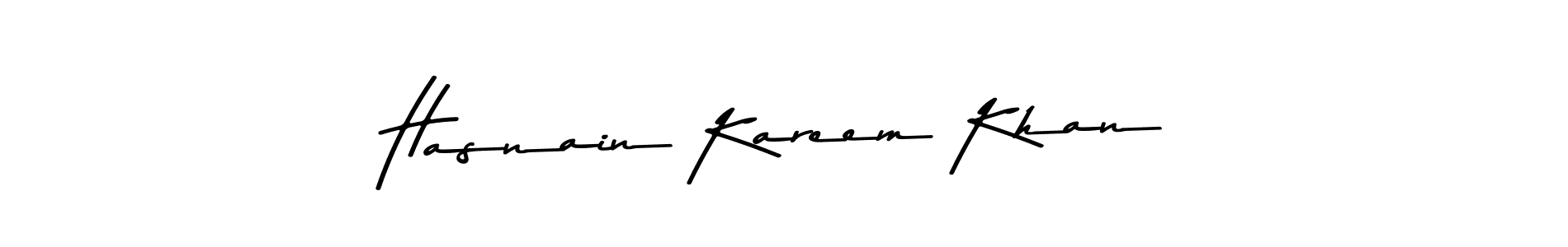 Make a beautiful signature design for name Hasnain Kareem Khan. Use this online signature maker to create a handwritten signature for free. Hasnain Kareem Khan signature style 9 images and pictures png