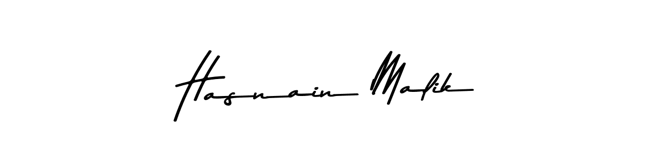 Use a signature maker to create a handwritten signature online. With this signature software, you can design (Asem Kandis PERSONAL USE) your own signature for name Hasnain Malik. Hasnain Malik signature style 9 images and pictures png