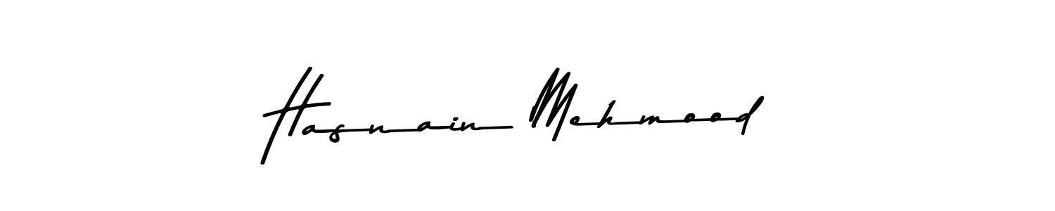 How to make Hasnain Mehmood signature? Asem Kandis PERSONAL USE is a professional autograph style. Create handwritten signature for Hasnain Mehmood name. Hasnain Mehmood signature style 9 images and pictures png