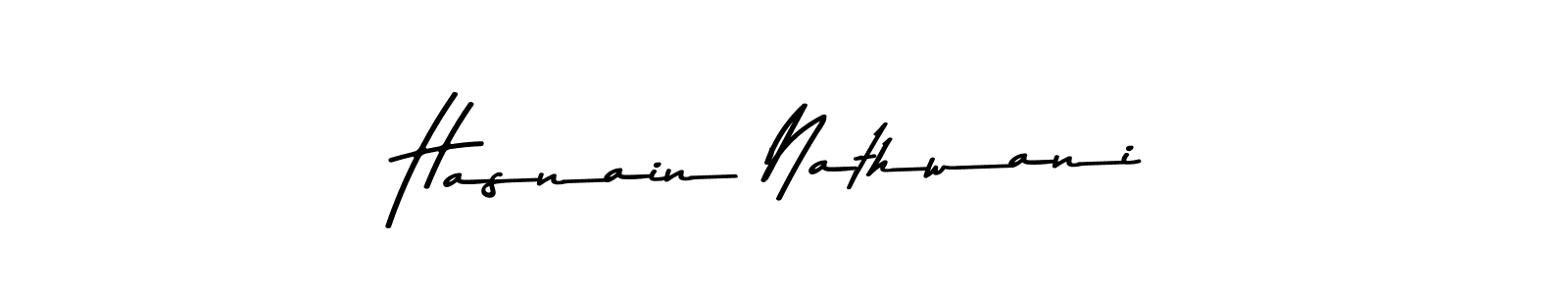Use a signature maker to create a handwritten signature online. With this signature software, you can design (Asem Kandis PERSONAL USE) your own signature for name Hasnain Nathwani. Hasnain Nathwani signature style 9 images and pictures png