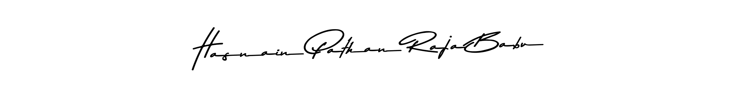 Similarly Asem Kandis PERSONAL USE is the best handwritten signature design. Signature creator online .You can use it as an online autograph creator for name Hasnain Pathan Raja Babu. Hasnain Pathan Raja Babu signature style 9 images and pictures png