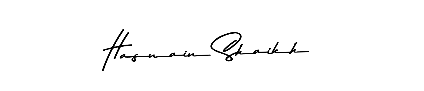 if you are searching for the best signature style for your name Hasnain Shaikh. so please give up your signature search. here we have designed multiple signature styles  using Asem Kandis PERSONAL USE. Hasnain Shaikh signature style 9 images and pictures png
