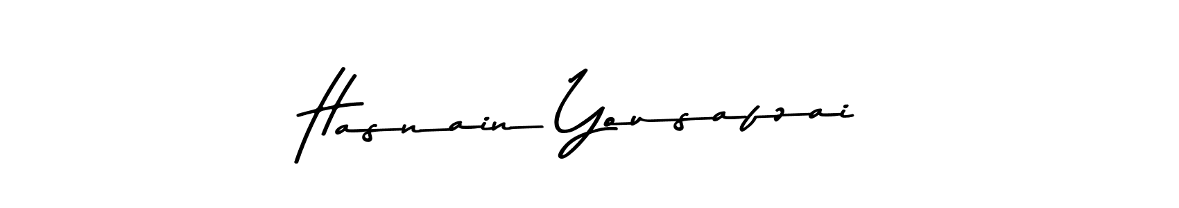Design your own signature with our free online signature maker. With this signature software, you can create a handwritten (Asem Kandis PERSONAL USE) signature for name Hasnain Yousafzai. Hasnain Yousafzai signature style 9 images and pictures png