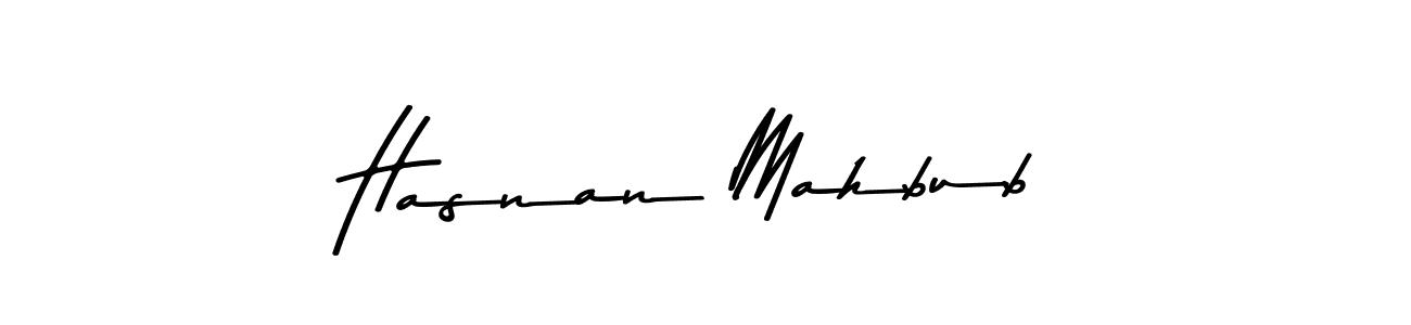 Make a beautiful signature design for name Hasnan Mahbub. Use this online signature maker to create a handwritten signature for free. Hasnan Mahbub signature style 9 images and pictures png