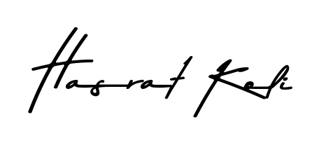 Practice writing Hasrat Koli with the flow of Asem Kandis PERSONAL USE lettering. A fantastic source of inspiration for developing your personal signature style. Hasrat Koli signature style 9 images and pictures png