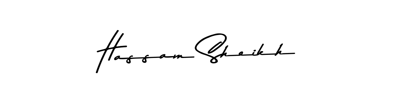 Also You can easily find your signature by using the search form. We will create Hassam Sheikh name handwritten signature images for you free of cost using Asem Kandis PERSONAL USE sign style. Hassam Sheikh signature style 9 images and pictures png