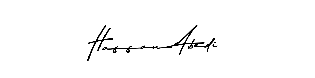 The best way (Asem Kandis PERSONAL USE) to make a short signature is to pick only two or three words in your name. The name Hassan Abedi include a total of six letters. For converting this name. Hassan Abedi signature style 9 images and pictures png