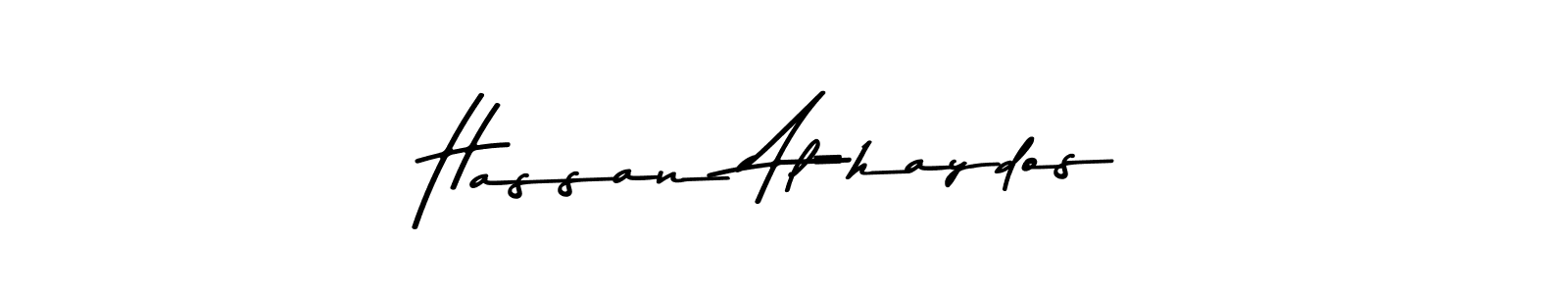 How to make Hassan Al-haydos signature? Asem Kandis PERSONAL USE is a professional autograph style. Create handwritten signature for Hassan Al-haydos name. Hassan Al-haydos signature style 9 images and pictures png