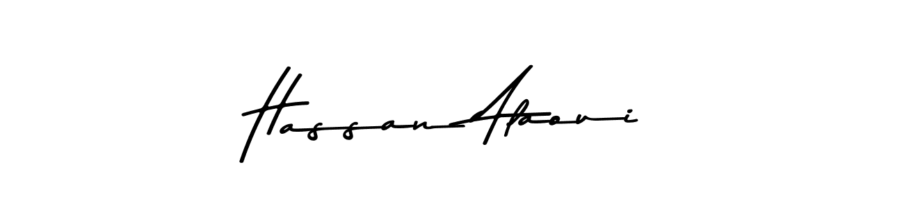 Create a beautiful signature design for name Hassan Alaoui. With this signature (Asem Kandis PERSONAL USE) fonts, you can make a handwritten signature for free. Hassan Alaoui signature style 9 images and pictures png