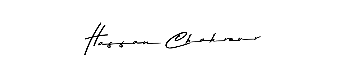 How to make Hassan Chahrour name signature. Use Asem Kandis PERSONAL USE style for creating short signs online. This is the latest handwritten sign. Hassan Chahrour signature style 9 images and pictures png