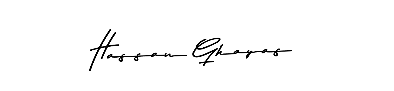 Make a beautiful signature design for name Hassan Ghayas. With this signature (Asem Kandis PERSONAL USE) style, you can create a handwritten signature for free. Hassan Ghayas signature style 9 images and pictures png