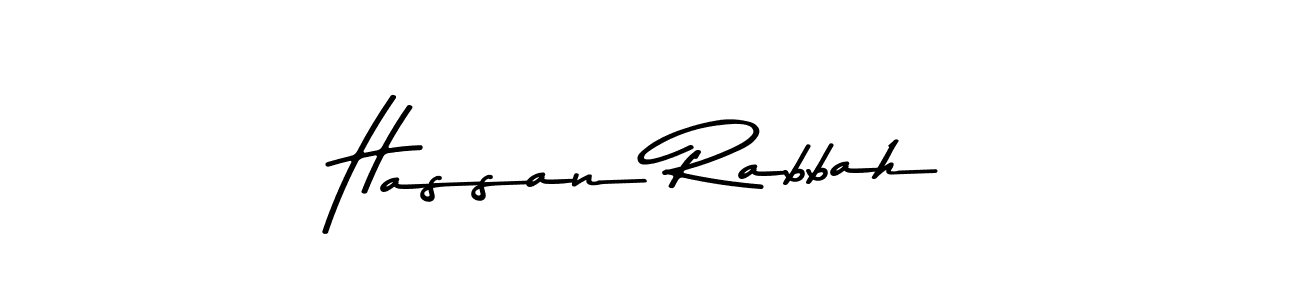 Hassan Rabbah stylish signature style. Best Handwritten Sign (Asem Kandis PERSONAL USE) for my name. Handwritten Signature Collection Ideas for my name Hassan Rabbah. Hassan Rabbah signature style 9 images and pictures png