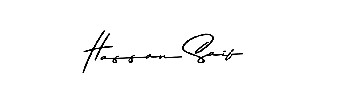 Design your own signature with our free online signature maker. With this signature software, you can create a handwritten (Asem Kandis PERSONAL USE) signature for name Hassan Saif. Hassan Saif signature style 9 images and pictures png