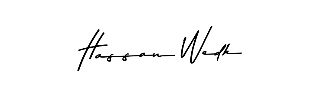 This is the best signature style for the Hassan Wedh name. Also you like these signature font (Asem Kandis PERSONAL USE). Mix name signature. Hassan Wedh signature style 9 images and pictures png