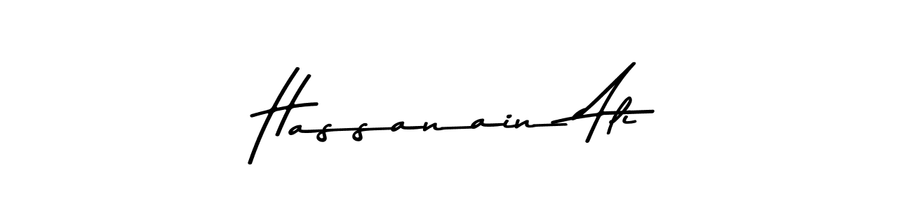 This is the best signature style for the Hassanain Ali name. Also you like these signature font (Asem Kandis PERSONAL USE). Mix name signature. Hassanain Ali signature style 9 images and pictures png
