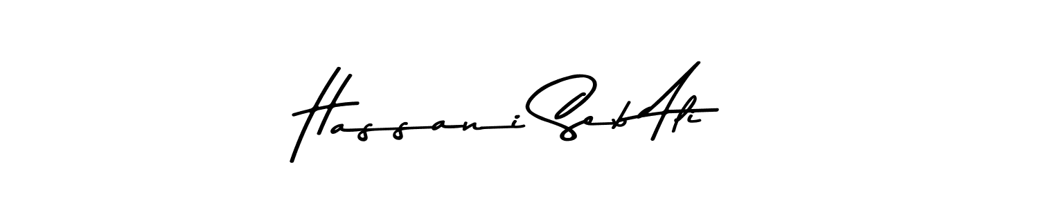 You can use this online signature creator to create a handwritten signature for the name Hassani Seb Ali. This is the best online autograph maker. Hassani Seb Ali signature style 9 images and pictures png