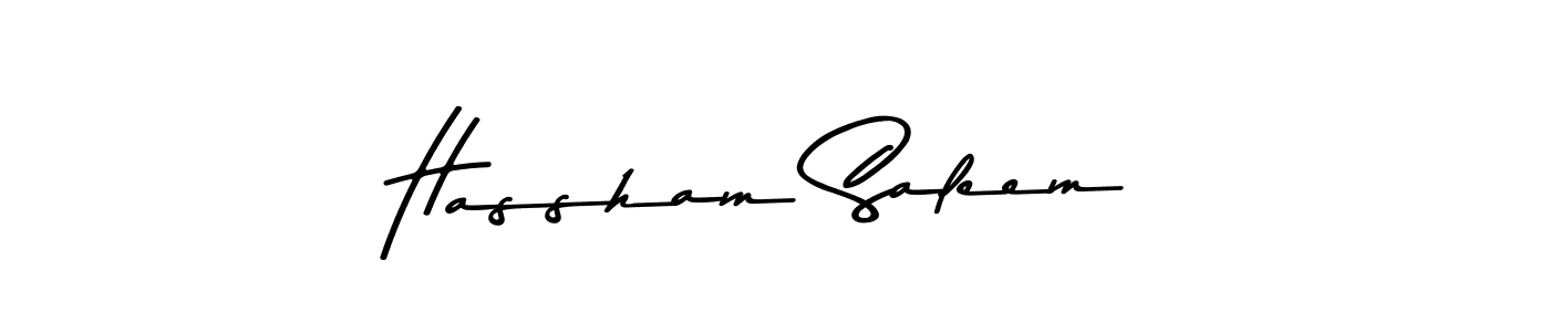 Also You can easily find your signature by using the search form. We will create Hassham Saleem name handwritten signature images for you free of cost using Asem Kandis PERSONAL USE sign style. Hassham Saleem signature style 9 images and pictures png