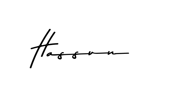 Create a beautiful signature design for name Hassun. With this signature (Asem Kandis PERSONAL USE) fonts, you can make a handwritten signature for free. Hassun signature style 9 images and pictures png