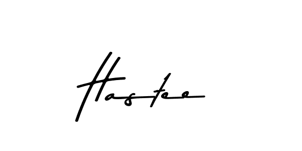 Use a signature maker to create a handwritten signature online. With this signature software, you can design (Asem Kandis PERSONAL USE) your own signature for name Hastee. Hastee signature style 9 images and pictures png