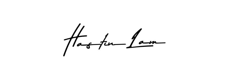 Make a beautiful signature design for name Hastin Lam. With this signature (Asem Kandis PERSONAL USE) style, you can create a handwritten signature for free. Hastin Lam signature style 9 images and pictures png