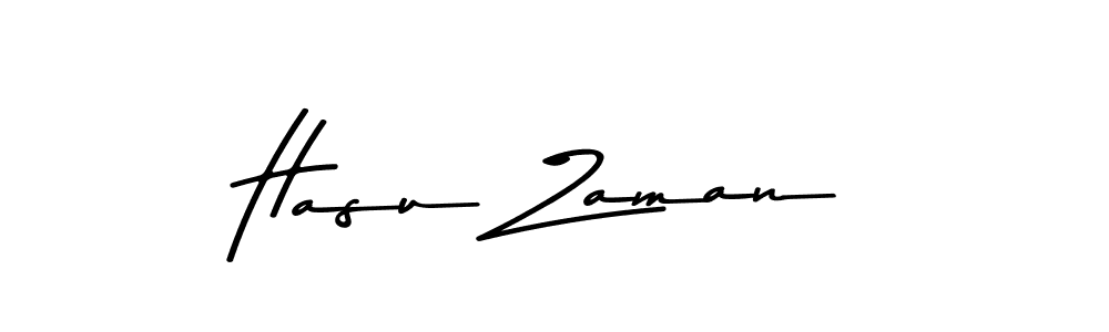 Create a beautiful signature design for name Hasu Zaman. With this signature (Asem Kandis PERSONAL USE) fonts, you can make a handwritten signature for free. Hasu Zaman signature style 9 images and pictures png