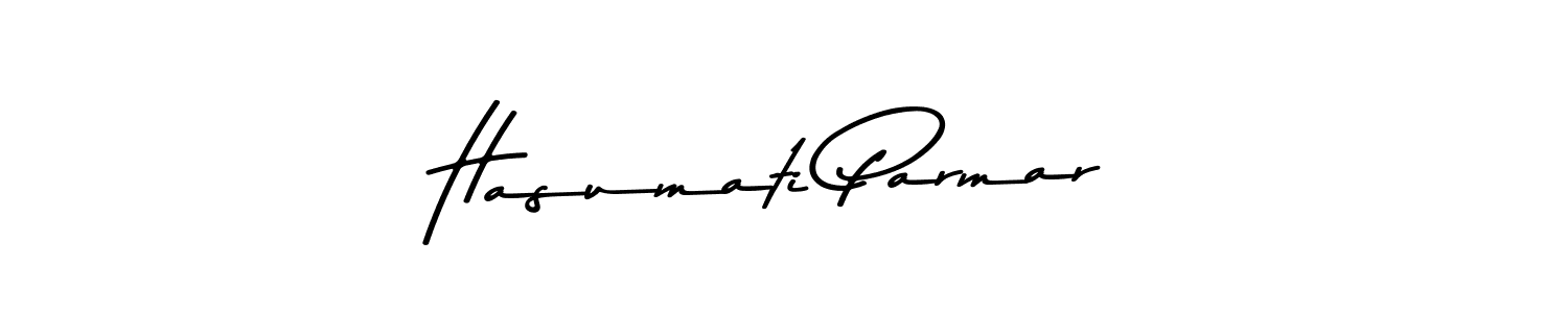 Use a signature maker to create a handwritten signature online. With this signature software, you can design (Asem Kandis PERSONAL USE) your own signature for name Hasumati Parmar. Hasumati Parmar signature style 9 images and pictures png